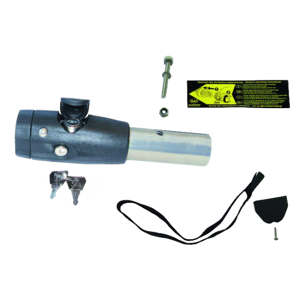 Deichselanschluss Weber 25,4mm inkl. Schloss
